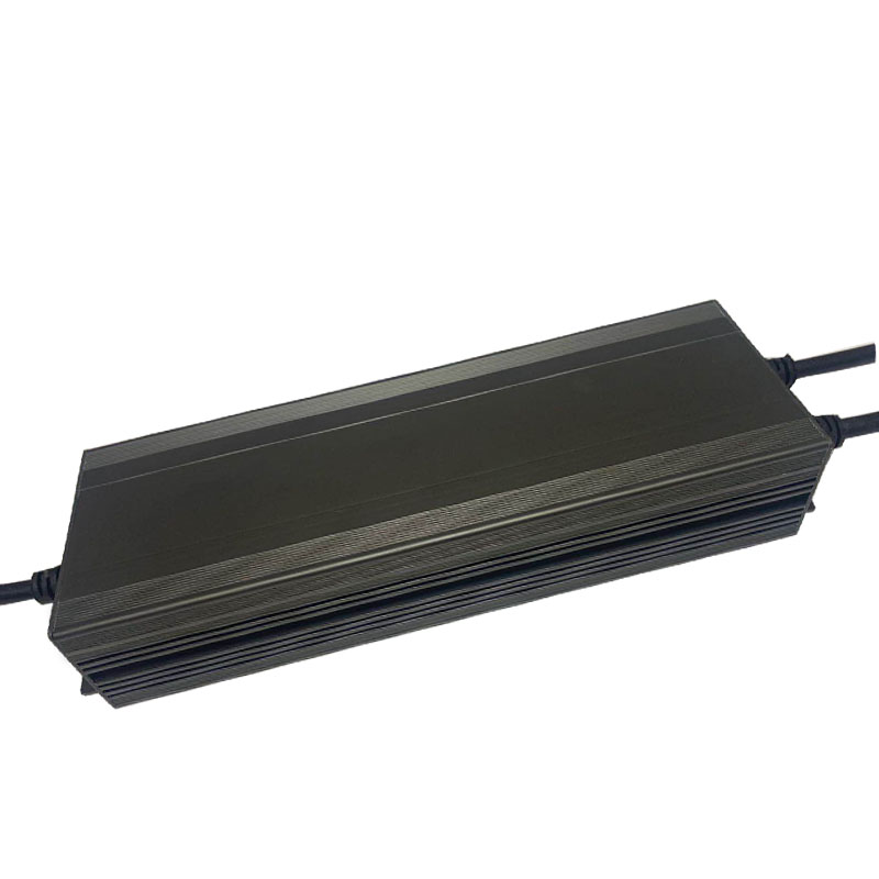 12v400w Zhongshan suministro de controlador de carcasa de aluminio gris negro impermeable de voltaje constante de alta calidad